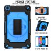 Samsung Tab A 8.0 (2019) T290 Shockproof Case with Holder - Black/Blue - 2