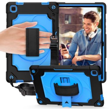 Samsung Galaxy Tab A7 10.4 2020 Shockproof Case with Holder Black Blue - 1