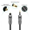 EMK 3m Digital Optical Audio Cable OD6.0mm Toslink to Mini Toslink - 5