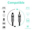 EMK 3m Digital Optical Audio Cable OD6.0mm Toslink to Mini Toslink - 7