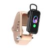 X4 Smart Bracelet: 1.14" HD, Bluetooth Earphone, Health Monitoring, Rose Gold - 1