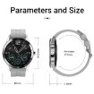 G20 1.3" IPS Smart Watch, IP67 Waterproof, Green Silicone Strap - 3
