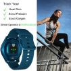 T88 Smart Watch 1.28" TFT Screen, IP67 Waterproof, Temp/Sleep/Heart Rate Monitoring (Blue) - 8