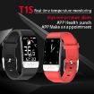 T1S Smart Bracelet - 1.14" Screen, IP67 Waterproof, Health Monitoring (Red) - 3