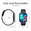 Z15 1.69" Touch Screen Smart Watch, IP67 Waterproof, Red, Health Monitoring - 3