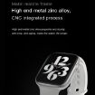 DW35PRO 1.75" IPX7 Waterproof Smart Watch, Bluetooth, Sleep & Heart Rate Monitor, Blue Silicone Strap - 7