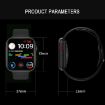 DW35PRO 1.75" IPX7 Waterproof Smart Watch, Steel Strap Rose Gold - 3