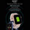 DW35PRO 1.75" IPX7 Waterproof Smart Watch, Steel Strap, Bluetooth, Silver - 4
