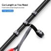 TOPK 4 PCS Reusable Nylon Tie-wraps, Hook & Loop Fastener Cable Ties, 3m - 4