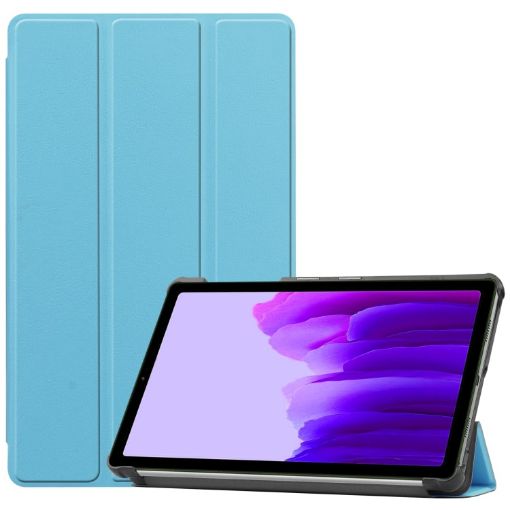 Samsung Galaxy Tab A7 Lite T225 Sky Blue Leather Case with Holder - 1