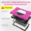 Shockproof Silicone + PC Case for Samsung Galaxy Tab A7 10.4 2020 (Rose Red) - 4
