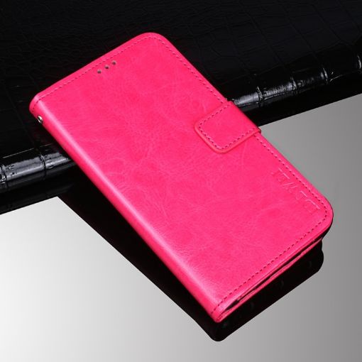 Ulefone Armor 10 5G Rose Red Leather Case with Holder & Card Slots - 1