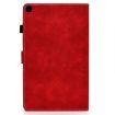 Samsung Galaxy Tab A7 Lite T220 Red Leather Case with Holder & Slots - 3
