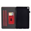 Samsung Galaxy Tab A7 Lite T220 Red Leather Case with Holder & Slots - 6