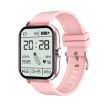 GT20 1.69" TFT Smart Watch, IP67 Waterproof, Pink Silicone Strap - 1
