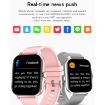 GT20 1.69" TFT Smart Watch, IP67 Waterproof, Pink Silicone Strap - 5