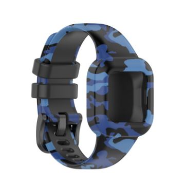Garmin Vivofit JR3 Camouflage Blue Silicone Watch Band Replacement - 1