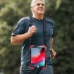 Shockproof Red Silicone + PC Case w/ Holder, Strap & Pen Slot for iPad Pro 10.5 - 6