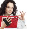Shockproof Red Silicone + PC Case w/ Holder, Strap & Pen Slot for iPad Pro 10.5 - 7