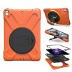 Shockproof Orange Silicone + PC Case with Holder for iPad Pro 10.5 - 2