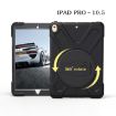 Shockproof Black Silicone + PC Case with Holder for iPad Pro 10.5 - 3
