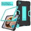 Samsung Galaxy Tab A7 10.4 (2020) Shockproof Case Black/Mint Green - 2