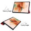 Samsung Galaxy Tab S7 Lite/F7 FE Red Leather Case with Holder & Sleep Function - 5