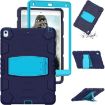 Shockproof Case with Holder for iPad Pro 10.5 (2019/2017) - NavyBlue+Blue - 3