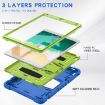 Shockproof Case with Holder for iPad Pro 10.5 (2019/2017) - Blue/Lime - 4
