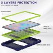 Samsung Galaxy Tab S6 T860 Shockproof Case with Holder - NavyBlue/Lime - 6
