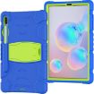 Samsung Galaxy Tab S6 T860 Shockproof Case with Holder Blue+Lime - 3