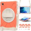 Samsung Galaxy Tab A7 (2020) T500 Coral Orange Case with Holder & Strap - 4