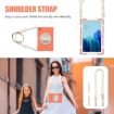 Samsung Galaxy Tab A7 (2020) T500 Coral Orange Case with Holder & Strap - 5
