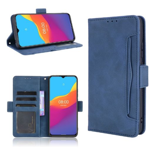Ulefone Note 10 Blue Leather Flip Case with Card Slots & Photo Frame - 1