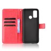Ulefone Note 10 Red Leather Flip Case with Card Slots & Lanyard - 4