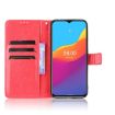 Ulefone Note 10 Red Leather Flip Case with Card Slots & Lanyard - 5