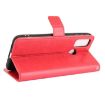 Ulefone Note 10 Red Leather Flip Case with Card Slots & Lanyard - 6
