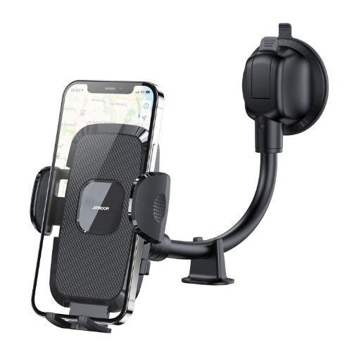 JOYROOM JR-ZS259 Car Holder, 360 Rotation, Long Arm Sucker, Black - 1