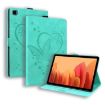 Samsung Galaxy Tab A7 10.4 Love Butterfly Flip Leather Case Green - 1