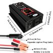 Tang III 6000W 12V to 220V Car Power Inverter with LCD & USB - Black - 3