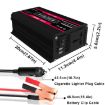 Zhizun 4000W Car Power Inverter, 12V to 220V Modified Sinewave, Black - 3
