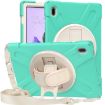Samsung Galaxy Tab S7 FE/S7+/S9+/S8+ Mint Green Protective Case with Strap - 2