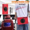 Red Protective Case with Holder & Strap for Samsung Galaxy Tab S7/S8/S9+ - 7