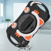 Samsung Galaxy Tab A7 10.4 2020 Cat King Kids Shockproof Case Black Orange - 7