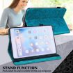 Blue Lace Flower Embossed Leather Case for iPad Pro 10.5/10.2 with Holder - 5