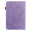 Purple Lace Flower Embossed Leather Case for iPad Pro 10.5/10.2 - 3