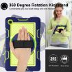 Samsung Galaxy Tab A7 10.4 Case: 360 Rotation, Shockproof, Navy/Green - 3