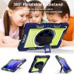 Samsung Galaxy Tab A7 10.4 Case: 360 Rotation, Shockproof, Navy/Green - 6