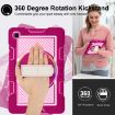 Shockproof Silicone+PC Case for Samsung Galaxy Tab A7 10.4 (2020) Rose Red - 3