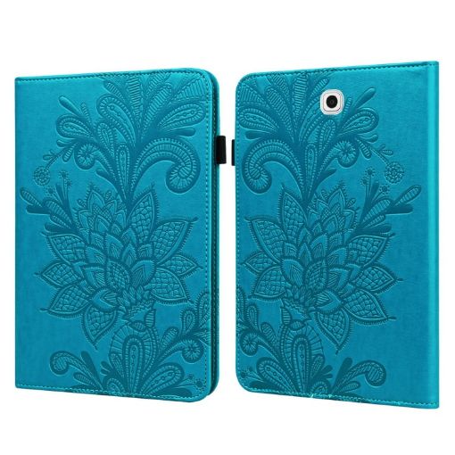 Samsung Galaxy Tab S2 9.7 T810/T815 Lace Flower Flip Leather Case Blue - 1